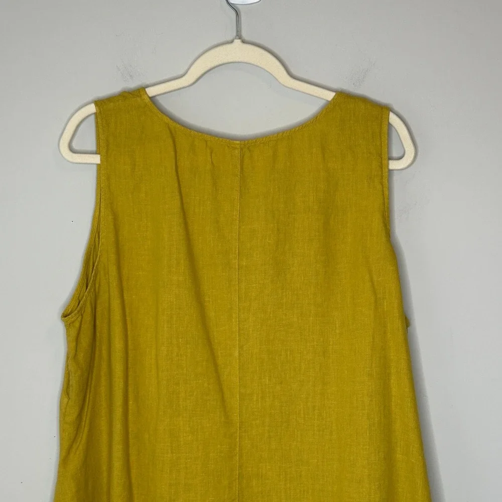 Stella Carakasi Natural Lux‎ Linen Summerfield Cactus Tunic Top XXL Pockets - Picture 10 of 13